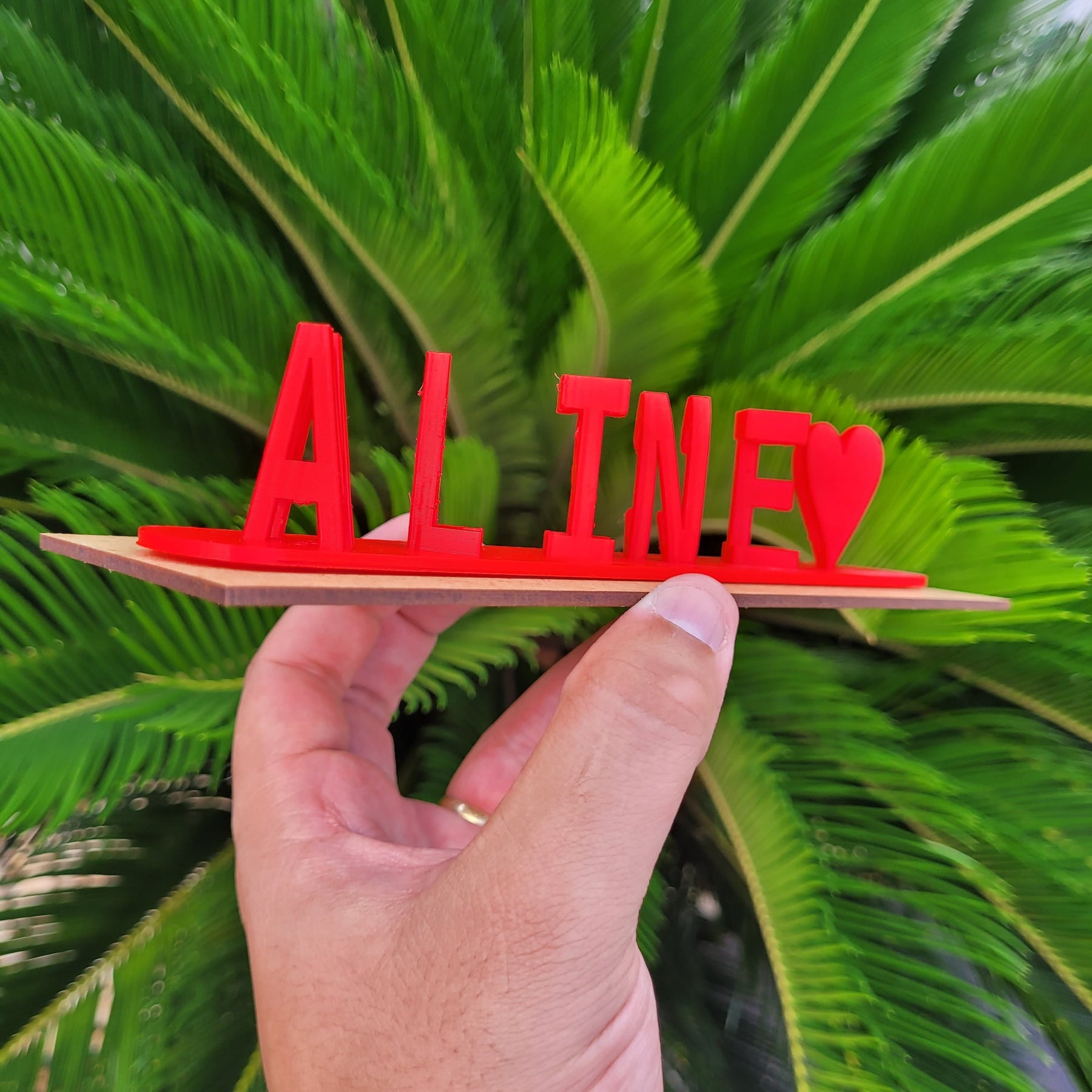 Nomes Personalizados - Ilusão 3D - 20Cm