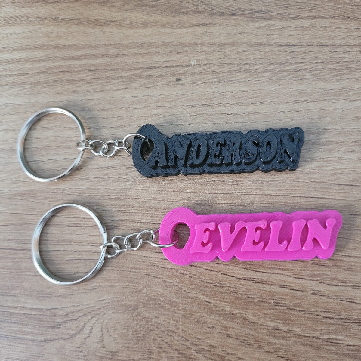 Par de Chaveiros - Nomes Personalizados